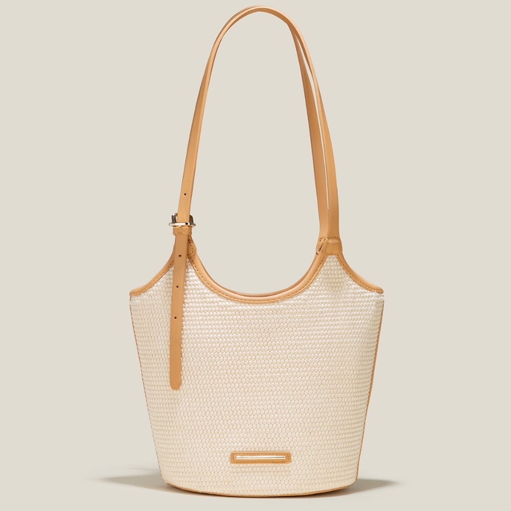 【Gesh bag】 [ƯU ĐÃI VOUCHER 10%] Vascara Túi Tote Vintage Phối Cói - TOT 0130