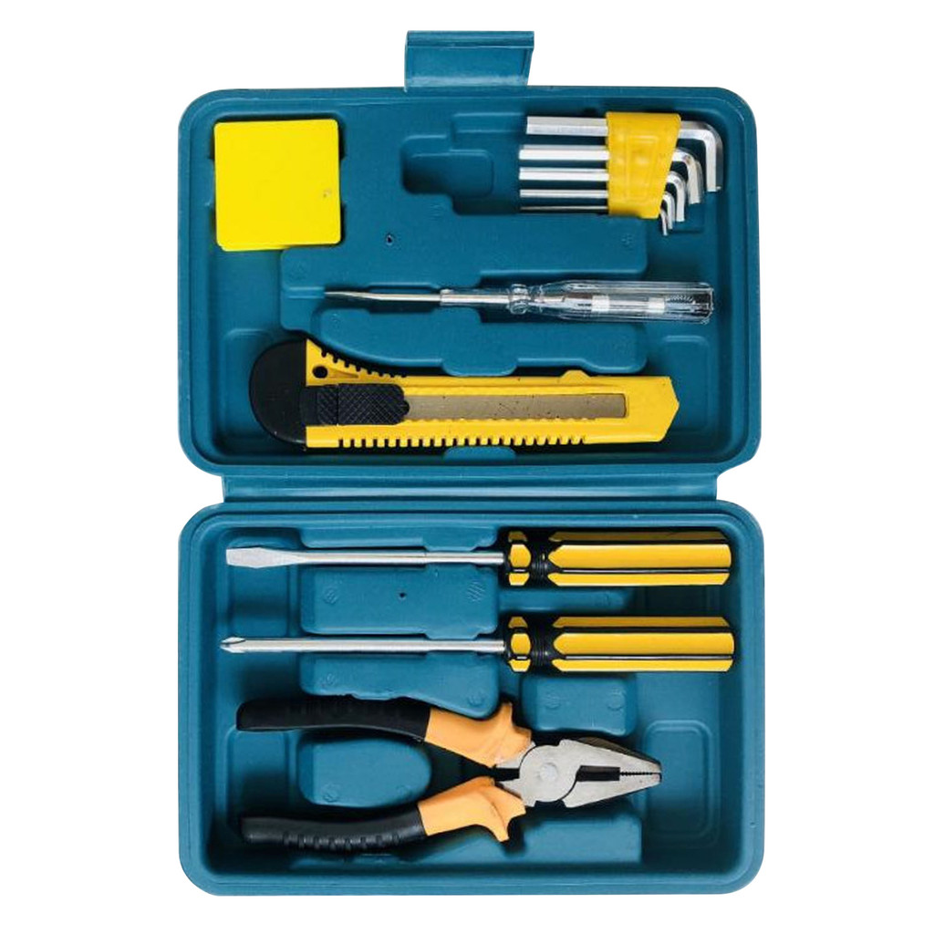 Mini 12 Piece Trang Chủ Xe Khẩn Cấp Tool Case Screwdriver Sửa Chữa Tool Kit