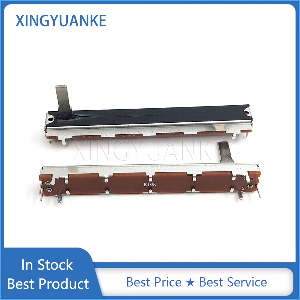 3 Cái / lốc SC6021N Máy Đo Áp Trượt Thẳng 75MM Mono B10K B50K B100K 7.5CM Máy Trộn Fader Stroke 60MM Tay Cầm 3 Chân Chiều Dài 15MM