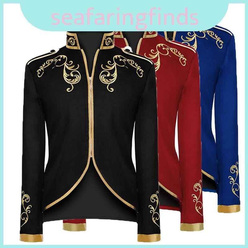 Palace Men Dapper Prince Gold Thêu Blazer Slim Fit Áo khoác hoạt động cho chủ đề