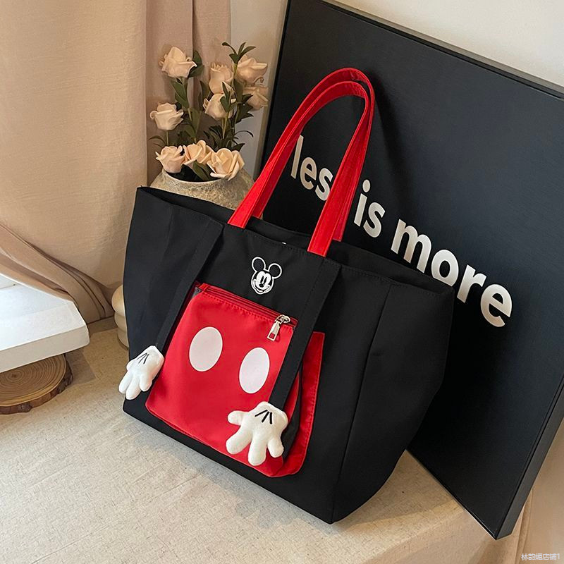Túi Mickey Canvas Mới dễ thương Túi xách Mickey Túi xách Túi Túi Túi vai Túi vai
