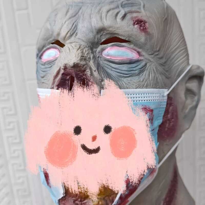 Mặt nạ cao su kinh dị Halloween Mũ đội đầu cosplay Mặt nạ Zombie Mặt nạ Zombie Mũ đội đầu Bộ đạo cụ
