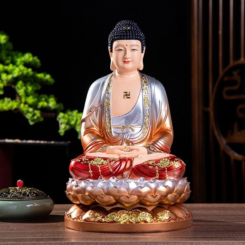 [Ảnh thật/Sẵn] 【98%Tỷ lệ đánh giá tích cực】Tượng Phật Thích Ca Mâu Ni, Phật Như Lai, Ba Bảo, tượng
