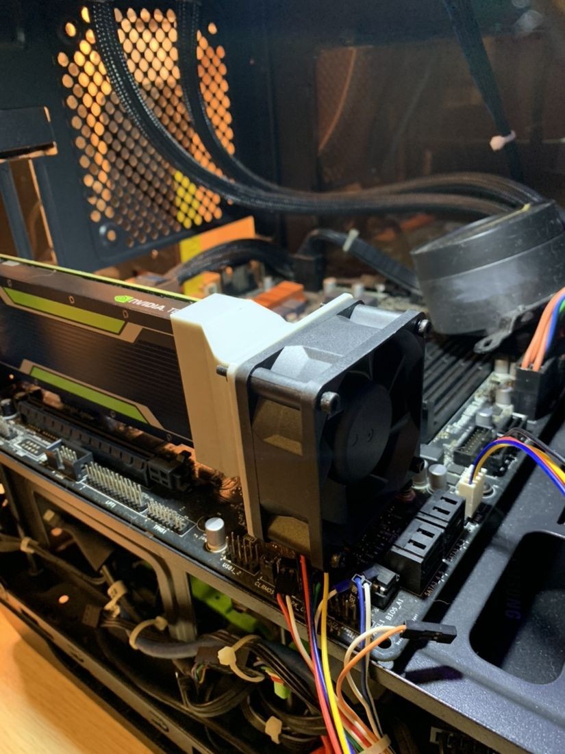 = Vận chuyển trong 24 giờ NVIDIA Tesla Tesla P4 M4 T4 Thẻ dao nửa cao Card đồ họa Quạt làm mát 6cm