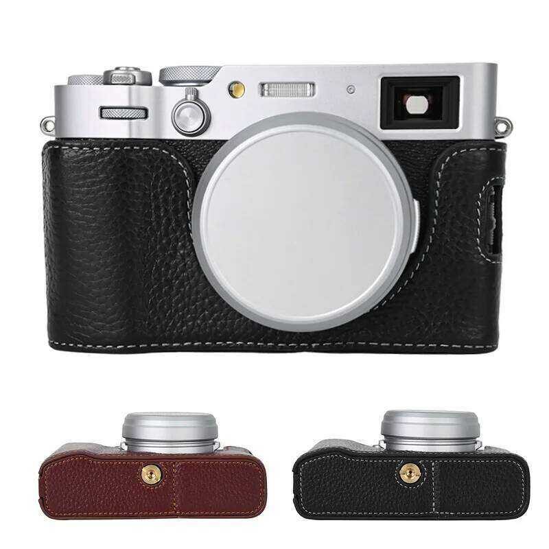Ốp lưng nửa da thật chính hãng cho FUJI X100VI FUJIFILM Camera Grip postma