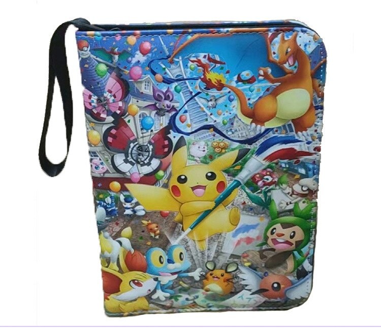 【Gesh bag】 Bộ sưu tập trò chơi Pokemon mới Thẻ Túi Thẻ Sách Đồ chơi Zipper Binder Quà sinh nhật cho