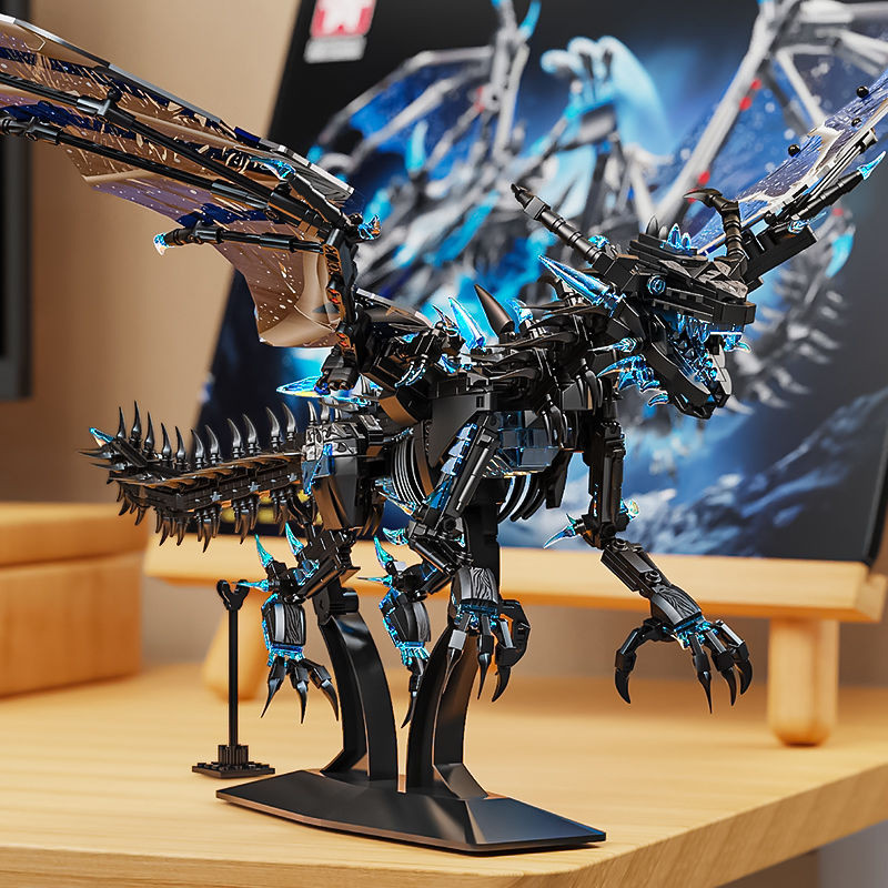 Lego Frost Dragon khổng lồ Flying Dragon Building Block Block