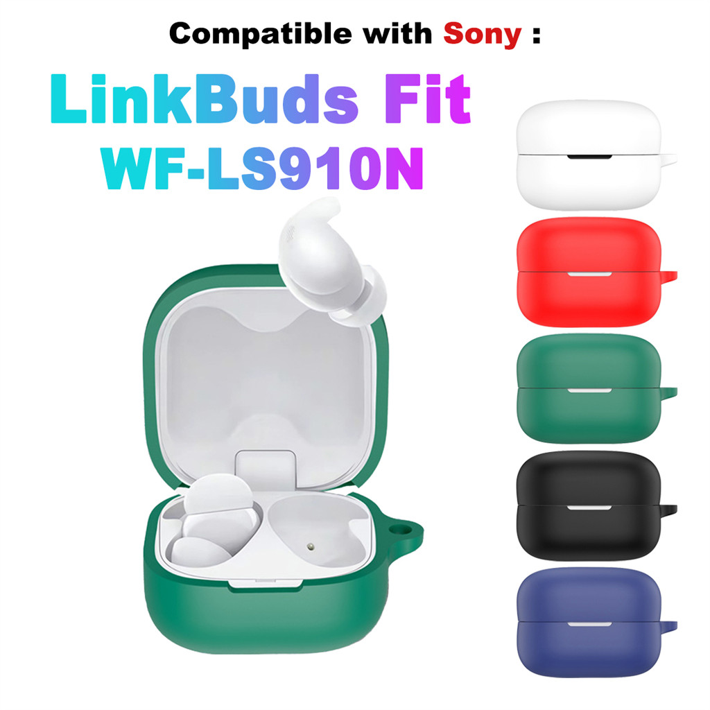Dành Cho Sony LinkBuds Fit WF-LS910N Tai Nghe Silicon Mềm Chống Sốc Vỏ Bảo Vệ Có Móc Khóa