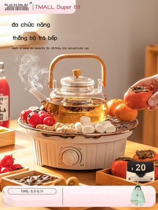  [HÀNG MỚI VỀ] Tootewife's Teapot 2025 Thiết bị mùa đông mới đầy đủ bộ gas và bếp nướng gốm sứ điện