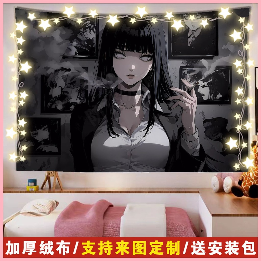 [GUYN] Tấm thảm Hyuga Hinata [Hyuga Hinata] Vải nền Ký túc xá Phòng ngủ Đầu giường Vải Trang trí Nhà