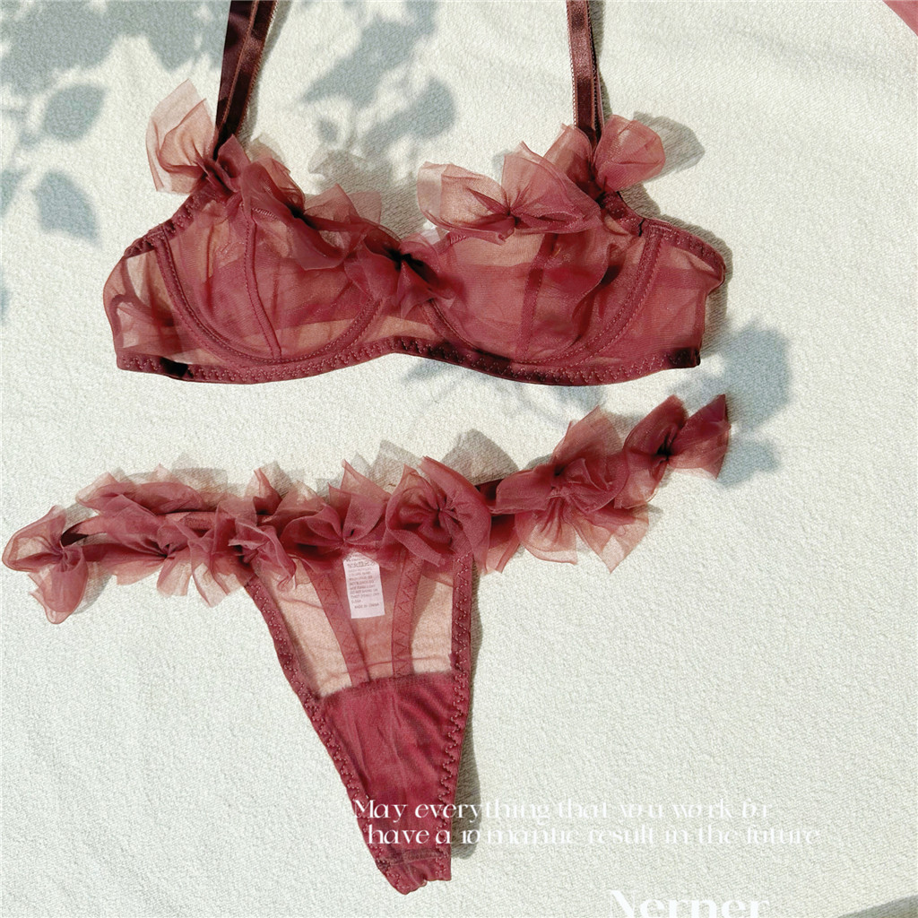 [Bộ áo ngực] Thời trang siêu mỏng Cô gái Thanh niên Không có miếng bọt biển Vòng thép mềm Nữ Ren Đồ lót dây thoải mái Đồ lót nữ Push Up Bralette | BigBuy360 - bigbuy360.vn