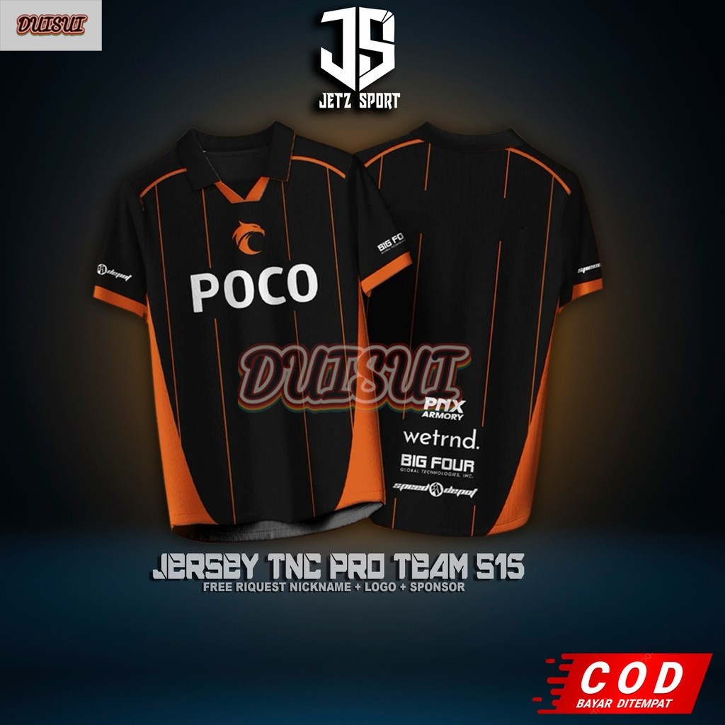 Áo thun Jersey Esports TNC PRO TEAM S15 MPL PH 2025 biệt danh miễn phí