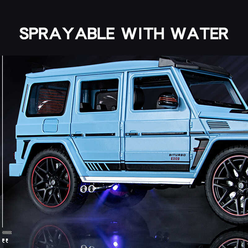 Benz 1:18 Mercedes Brabus G800 Off-Road SUV Hợp Kim Đúc Mô   Thu Thập Âm   Và Ánh Sáng