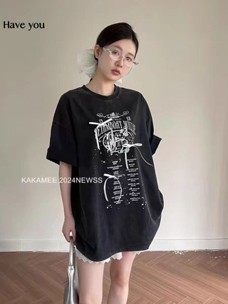 Ins Nguyên Chất Cotton Ngắn Tay Áo Thun Nữ Nơ Ba Chiều Trang Trí Phong Cách BF Niche Design Feel All @