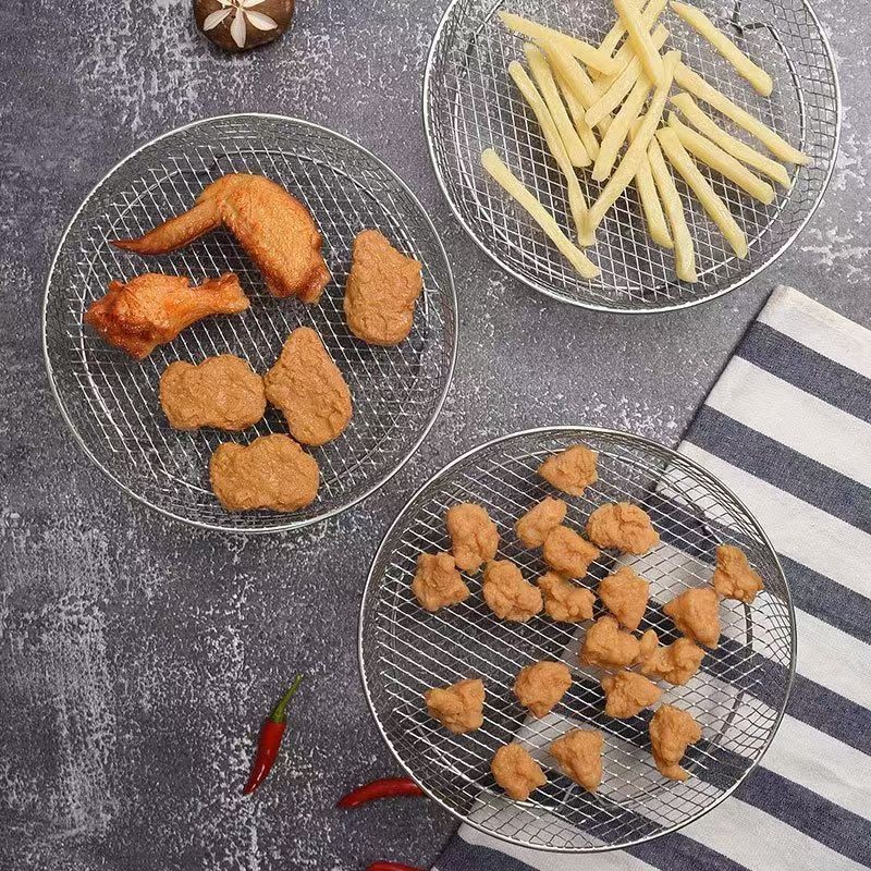 Nướng không khí nướng với bàn chân thịt nướng bằng lưới hơi tròn Grill Grill Grill Grill Grill