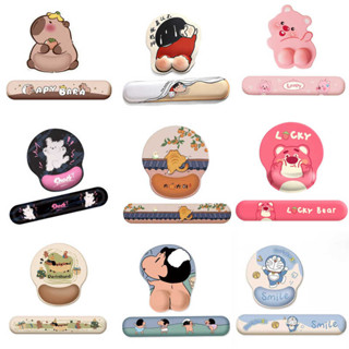 Bộ Miếng Lót Chuột Động Vật Dễ Thương Có Hỗ Trợ Cổ Tay Tiện Dụng Hỗ Trợ Thảm Chuột Giảm Đau Chống Trơn Trượt Dễ Dàng Gõ Bàn Phím Miếng Lót Cho Máy Tính Laptop Văn Phòng