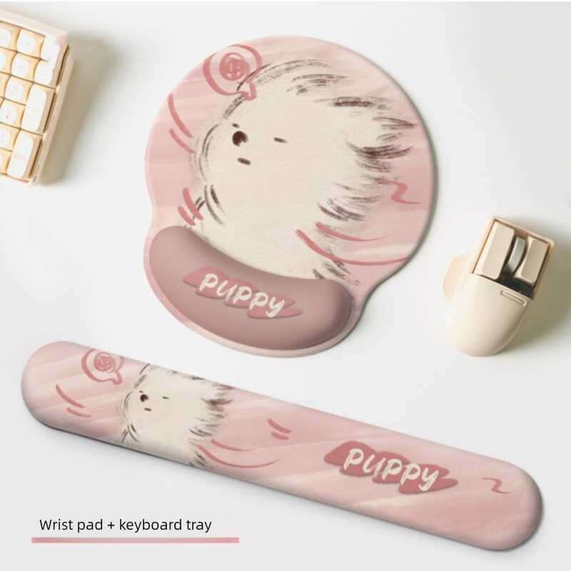 Miếng lót chuột tiện dụng dễ thương có hỗ trợ cổ tay Miếng đệm chuột 3D Anime Kawaii