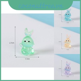 Động Vật Dễ Thương Nhựa Hình Thỏ Phát Sáng Trang Trí Hoạt Hình Cho Bàn Làm Việc Hoặc Ô Tô