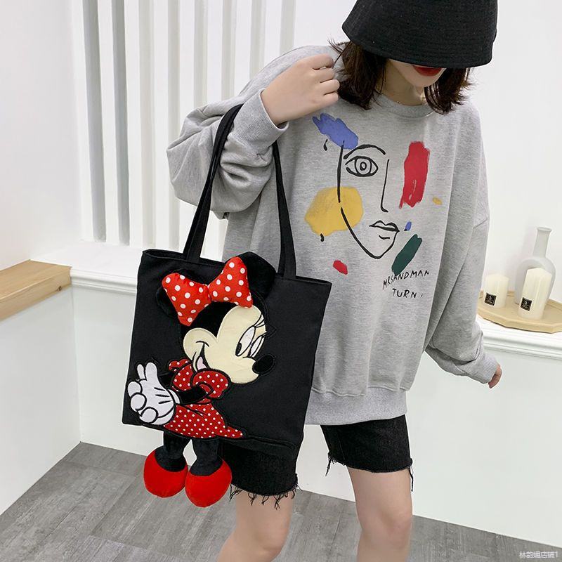 Túi vải Mickey Túi xách Minnie Túi đeo vai