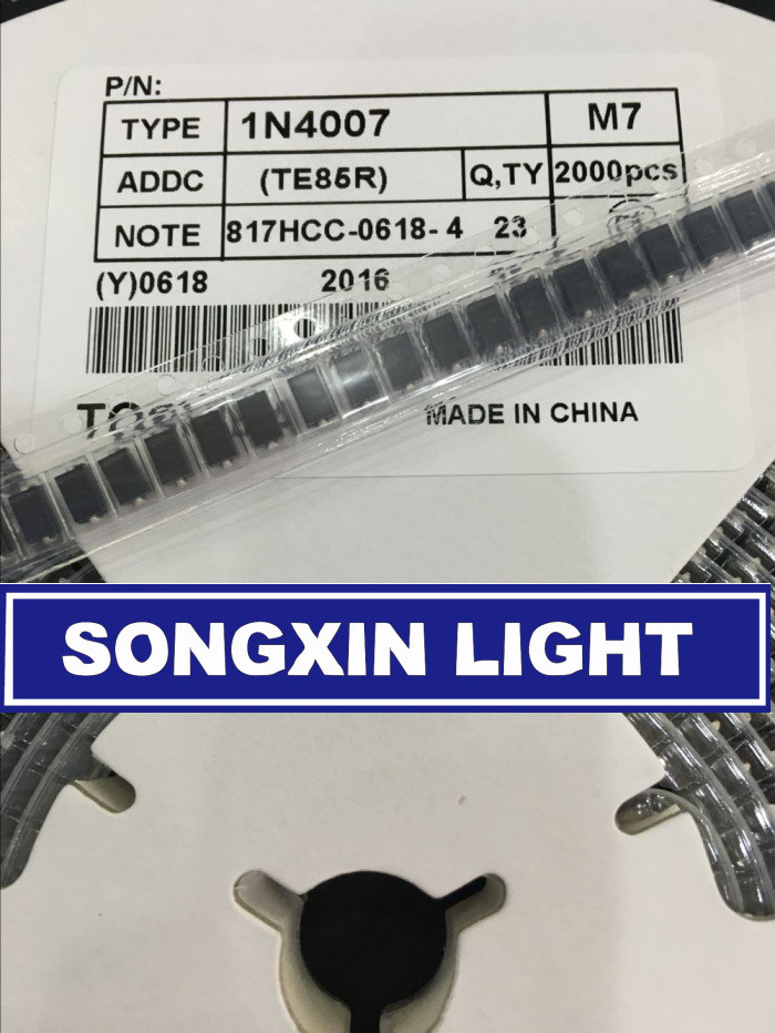 50 Cái / lốc SMD 1N4007 4007 Chỉnh Lưu Diode 1A 700V M7