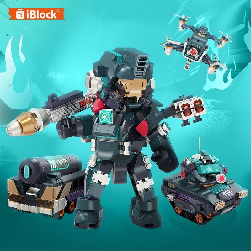 Iblock sản phẩm mới Anh hùng xây dựng khối xây dựng mô hình câu đố đồ chơi trẻ em 6-12 tuổi quà tặn