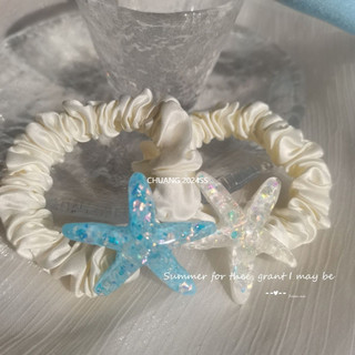 Dây buộc tóc Marine Life Blue Starfish Scrunchy