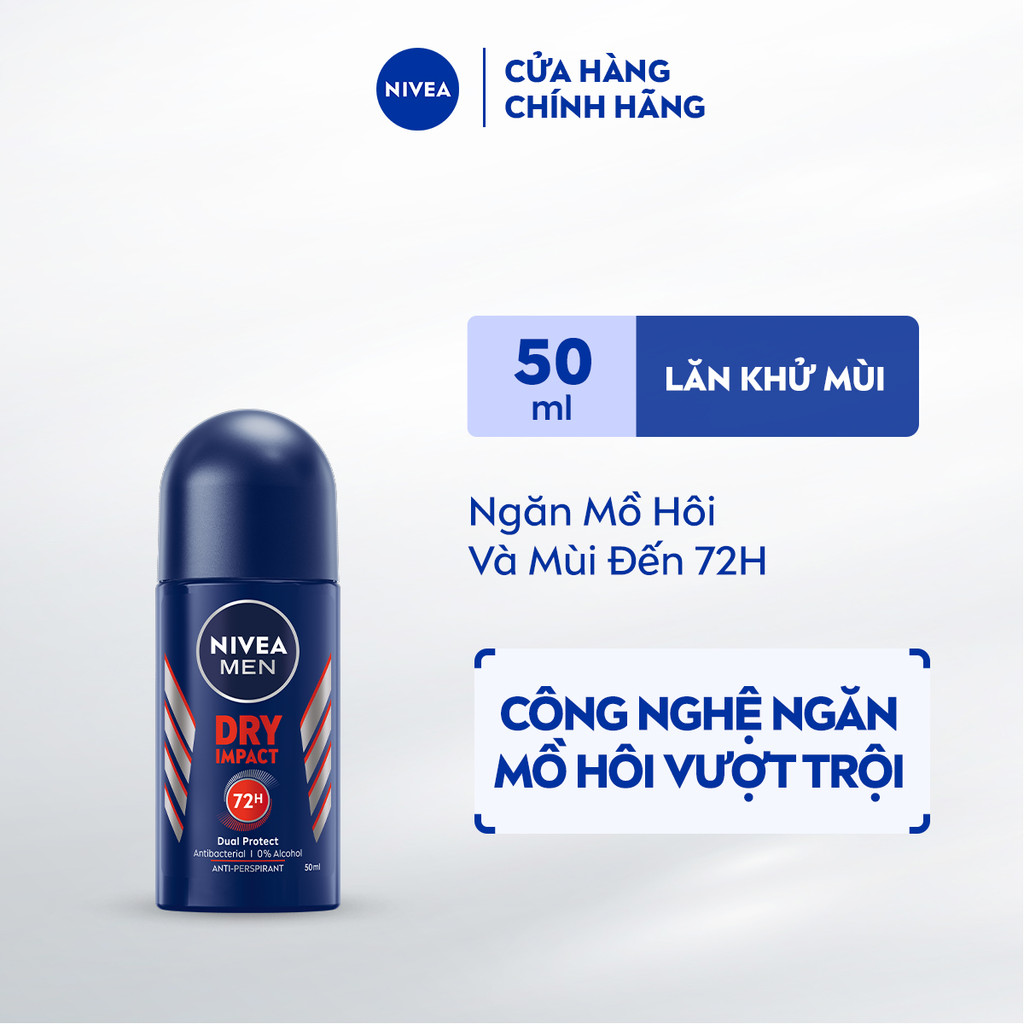 {XIAOYOU Beauty} Lăn Ngăn Mùi NIVEA MEN Khô Thoáng (50 ml) - 81610
