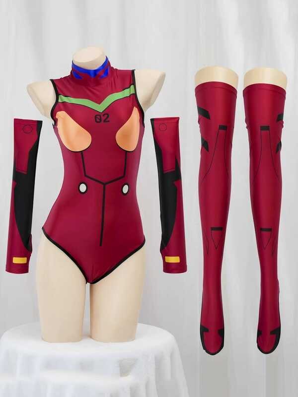 EVA Asuka Cosplay Đồ Bơi Polly Nylon, Phù Hợp Cho Các Mô Phỏng Chiến Đấu