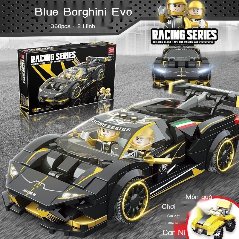 【18.8Hàng Nghìn Người Khen Ngợi】Tương thích với Lego Bricks Mô hình xe Lamborghini lắp ráp Thành ph