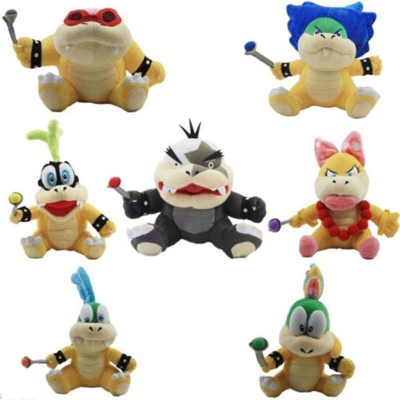 Vật liệu Koopalings Top-tier Super Mario Bros 7 "Koopa Plush Seller Usa Toy