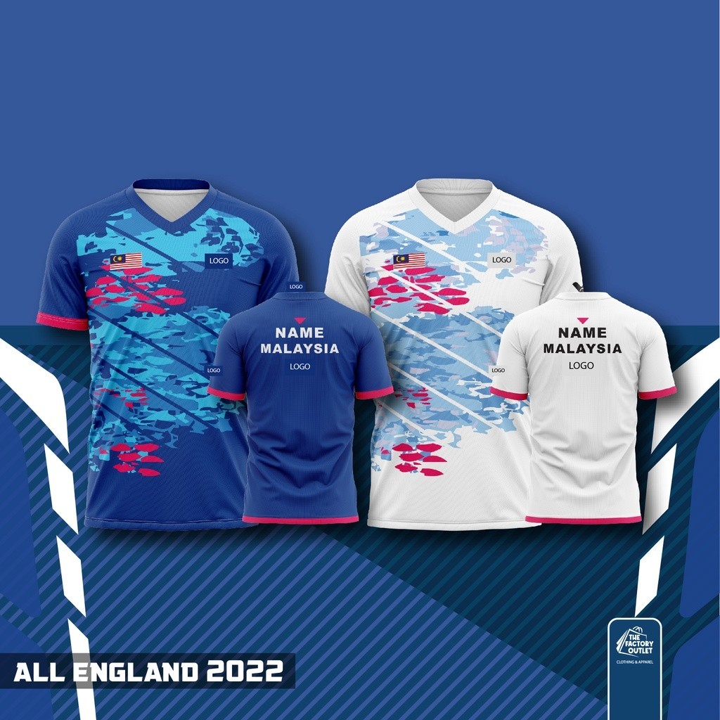 BADMINTON JERSEY MALAYSIA, ÁO THUN BADMINTON MALAYSIA ALL ENGLAND