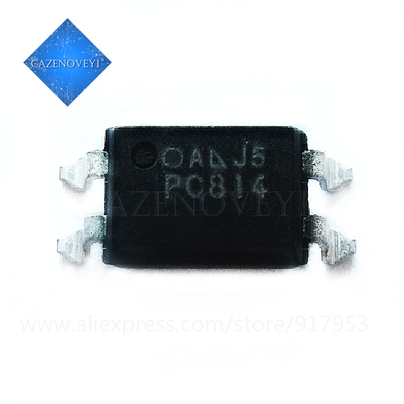 10 chiếc FOD814 PC814 EL814 LTV-814 FOD814 PC814A SOP-4 SMD opto- cách ly bóng bán dẫn Đầu ra quang 