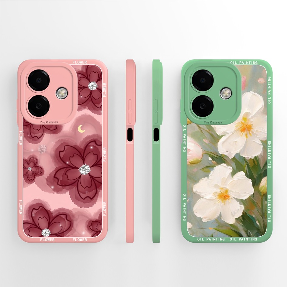 Ốp Điện Thoại Cho OPPO A5i A5i Pro Vỏ Hoa Dễ Thương Silicon Mềm Chống Sốc Cho OPPOA5iPro A5 i Pro 4G