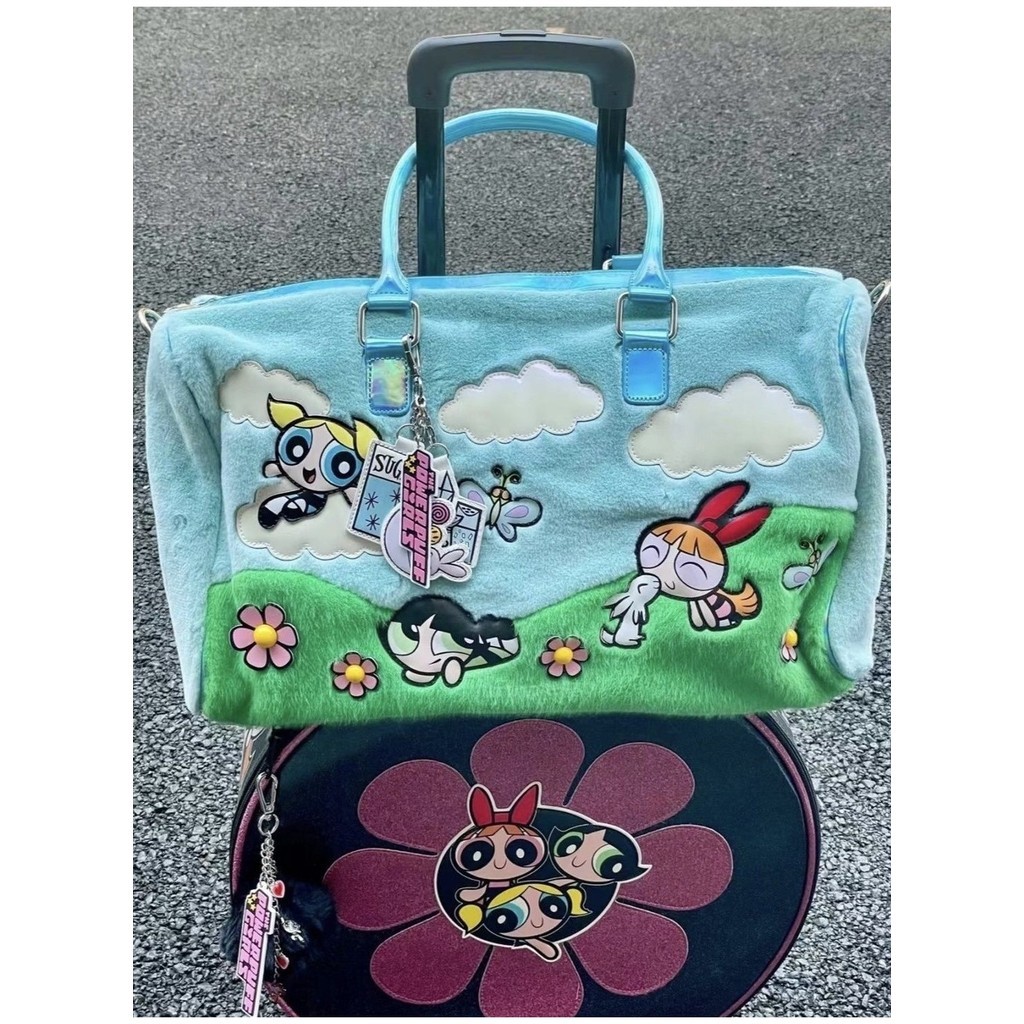 Thời trang thiết thực Dung tích lớn Dills tiêu diệt Powerpuff Girls Powerpuff Girls Túi Tote Túi hàn