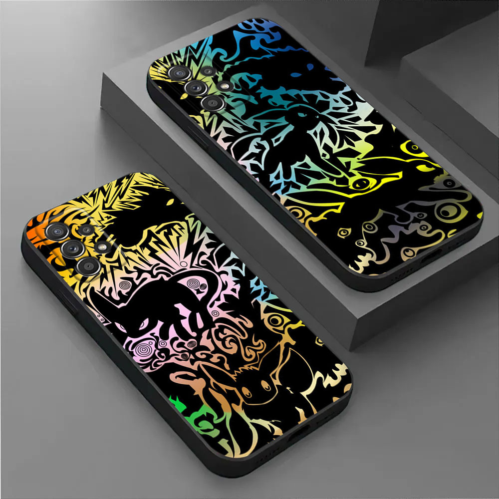 Vỏ Pokemon Eevee Evolutions cho Samsung Galaxy A56 5G A36 A55 A35 A72 A73 A14 A15 A16 A54 A53 A52 A3