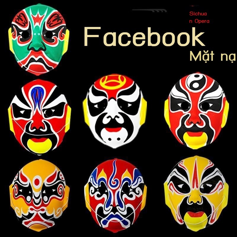 Mặt nạ Opera Bắc Kinh cho trẻ em, mặt nạ Opera Tứ Xuyên thay đổi, đạo cụ biểu diễn Opera tinh hoa q