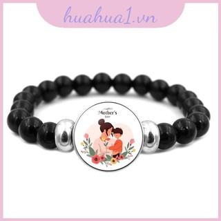 Quà tặng ngày tối giản phong cách của mẹ Unisex Vòng tay thủy tinh thủ công