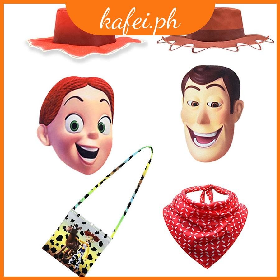 Bộ 4 Cosplay Trẻ Em Woody Tsui Với Khăn Và Túi Polyester Thoải Mái