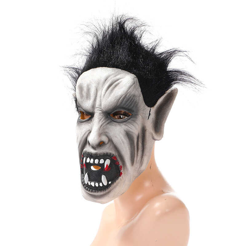 Halloween Kinh Dị Răng Sắc Nét Zombies Demon Latex Mask Prom Party cos Secret Room Escape Mũ Đội Đầu