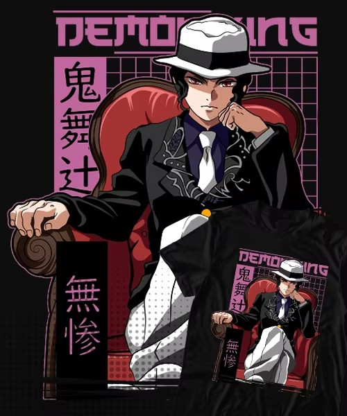 Áo thun cho Anime Demon Slayer Muzan Kibutsuji