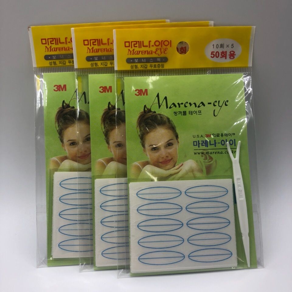 Miếng dán mí mắt đôi Hàn Quốc vô hình 3M Miếng dán mí mắt đôi Hàn Quốc Marena-eye Marena 50 lần thoá
