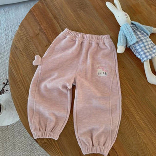   Khuyến mãi  Quần nỉ bé gái Phong cách mới Phiên bản Hàn Quốc Quần âu thời trang Quần dáng rộng phong cách phương Tây 