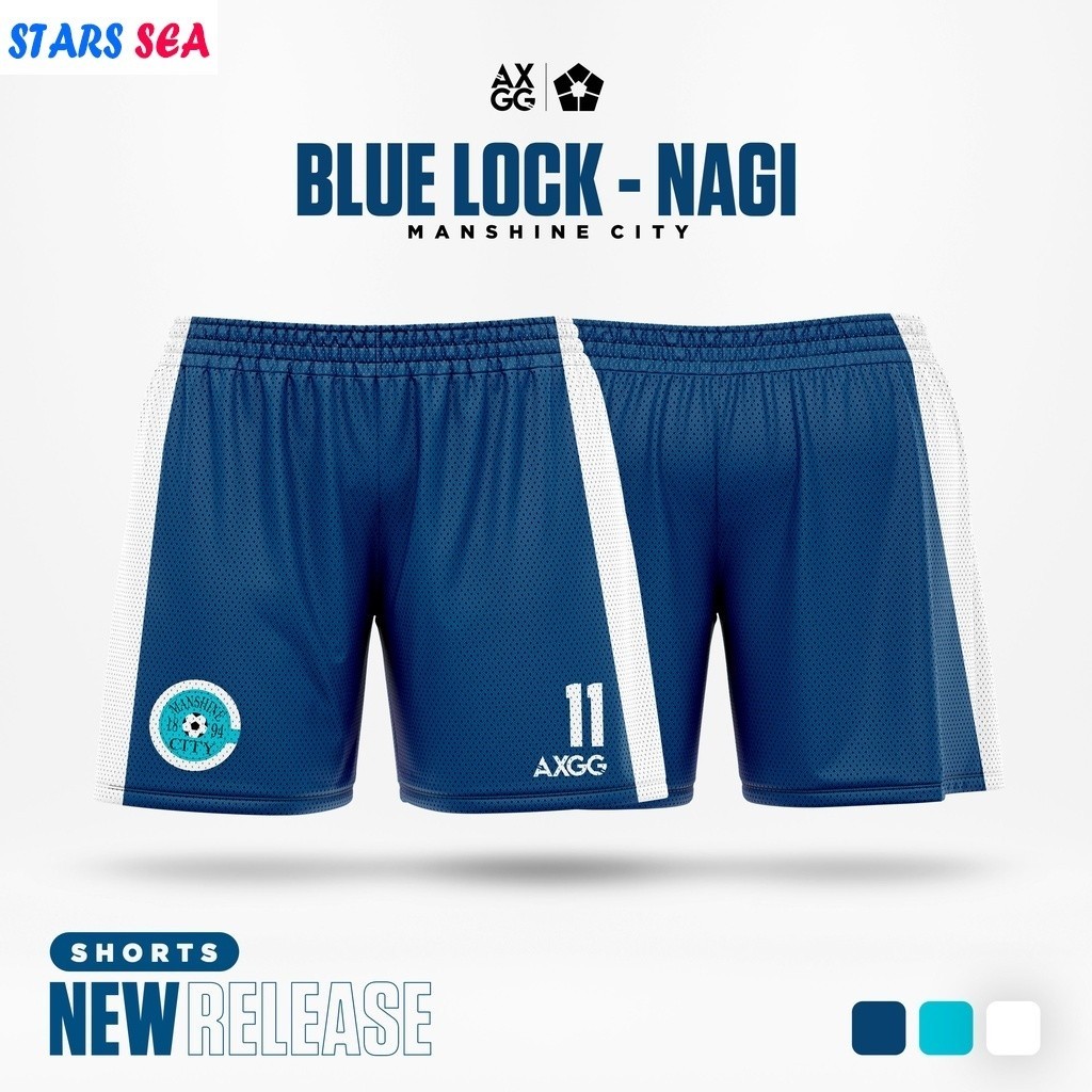 Axgg "Blue Lock - Manshine City - Hurry" Quần short Jersey Anime Unisex