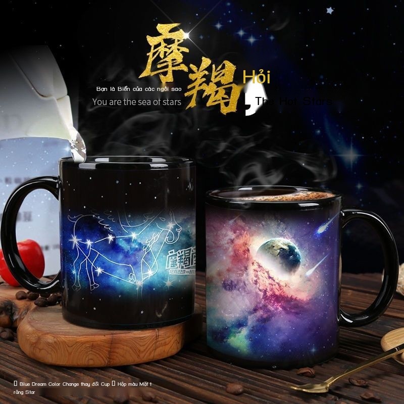 12Ly cốc chòm sao cho các cặp đôi tại nhà diy Ly giữ nhiệt đổi màu dung tích lớn cho bé trai, tùy c