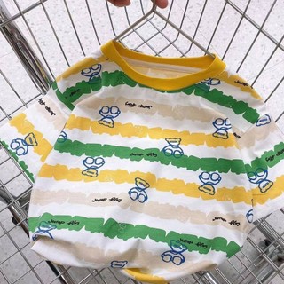 [Khuyến mãi] Bé trai Phong cách mới Hoạt hình Tie-Dye Nhanh khô thoáng khí tay ngắn
