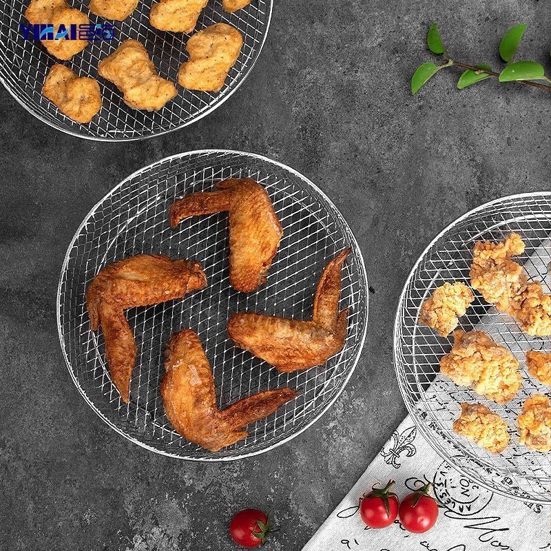 Nướng không khí nướng với bàn chân thịt nướng bằng lưới hơi tròn Grill Grill Grill Grill Grill