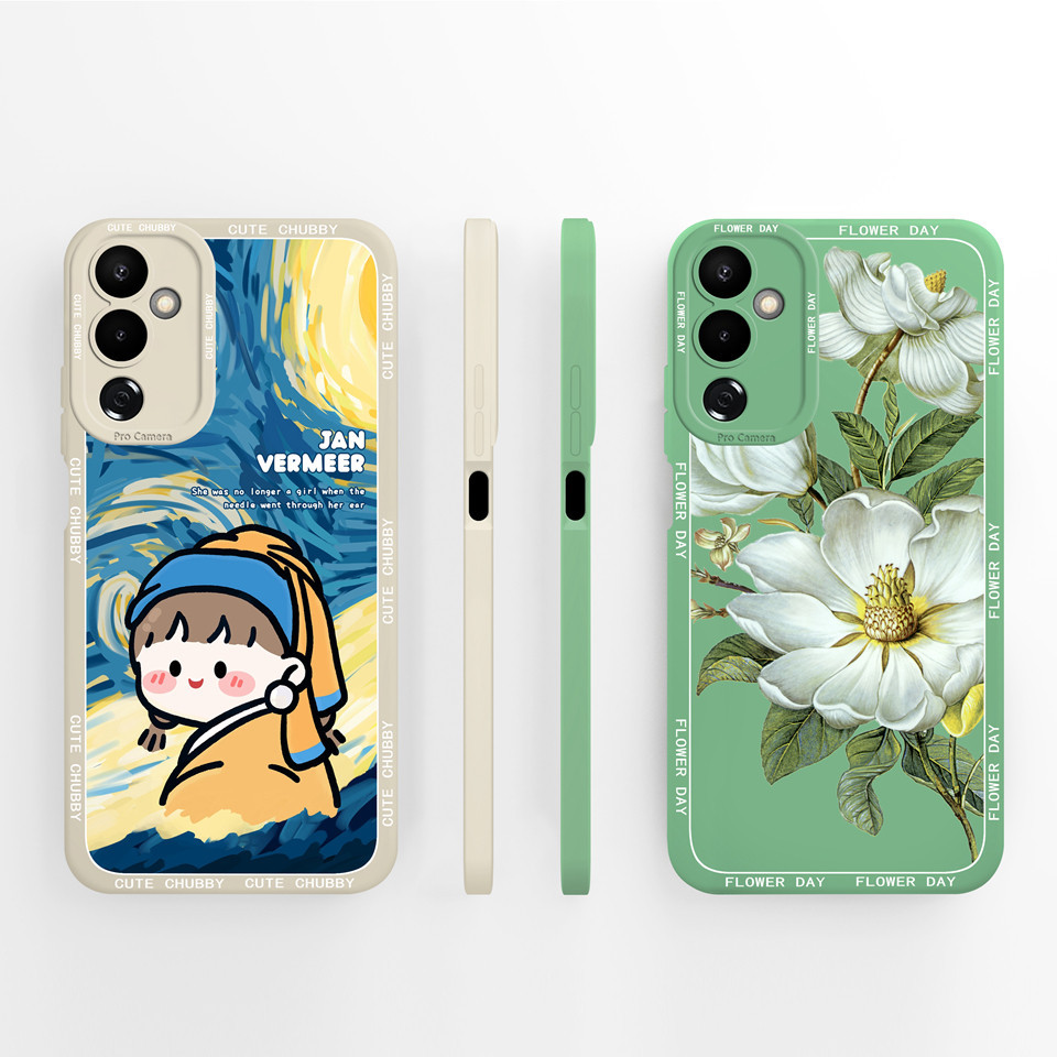 Ốp Lưng Cho tecno pova 4 pova 4 Pro Hoa Đẹp Cô Gái Dễ Thương Chất Lỏng Bảo Vệ Chống Trơn Trượt Silic