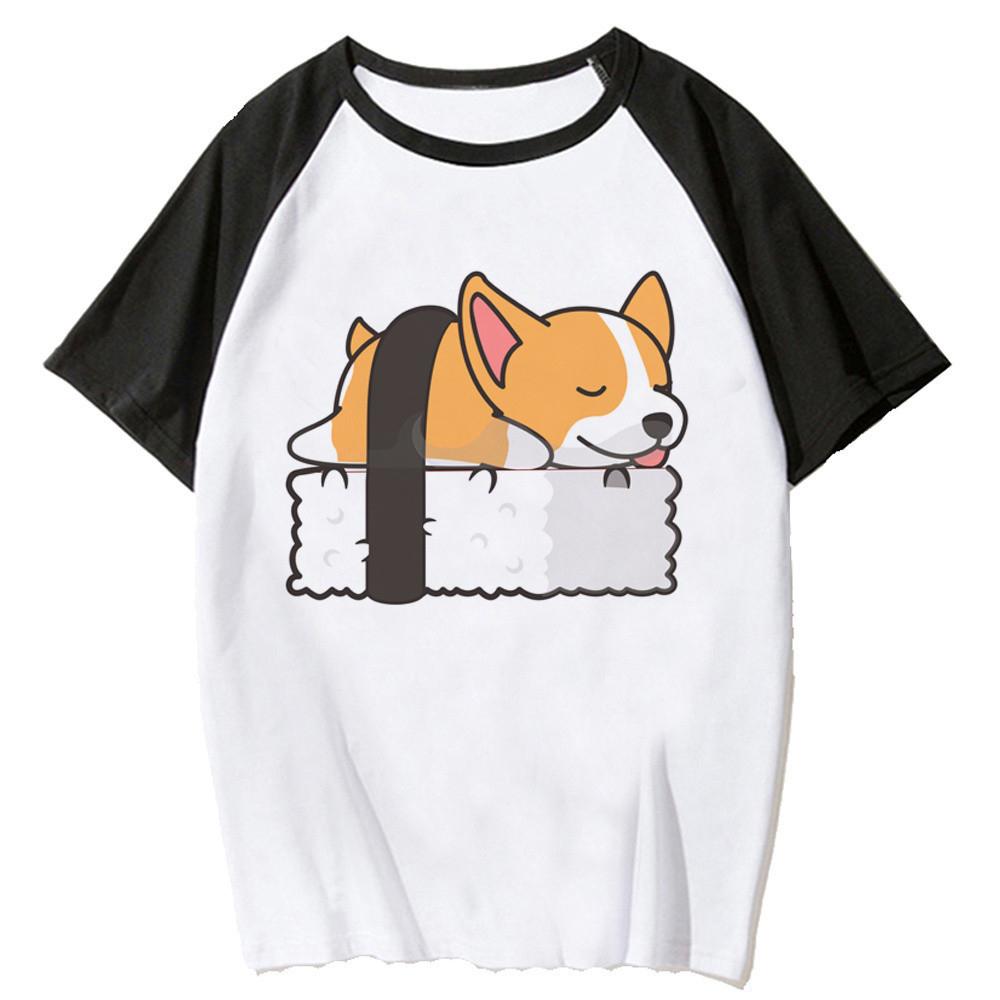 Corgi Tee nam thiết kế y2k top boy anime y2k harajuku quần áo
