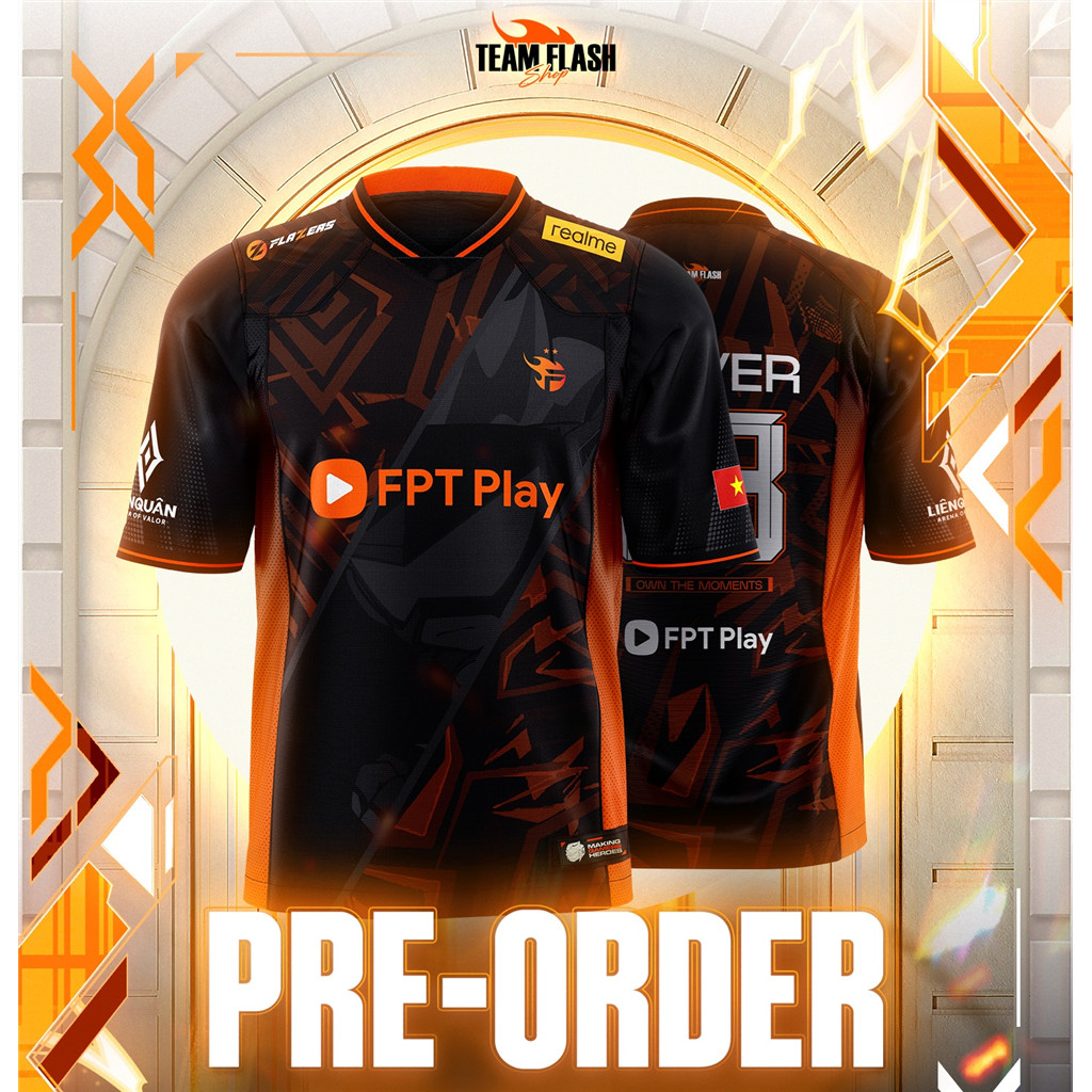 Áo sơ mi mùa thu đông mới của đội tuyển FPT x Flash 2025