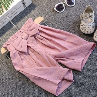 Quần Short Bé Gái Quần Muỗi Mùa Hè Bé Gái Nơ Dễ Thương Phiên Bản Hàn Quốc Trẻ Em Mùa Hè Mặc Ngoài Thời Trang Phong Cách Mỏng